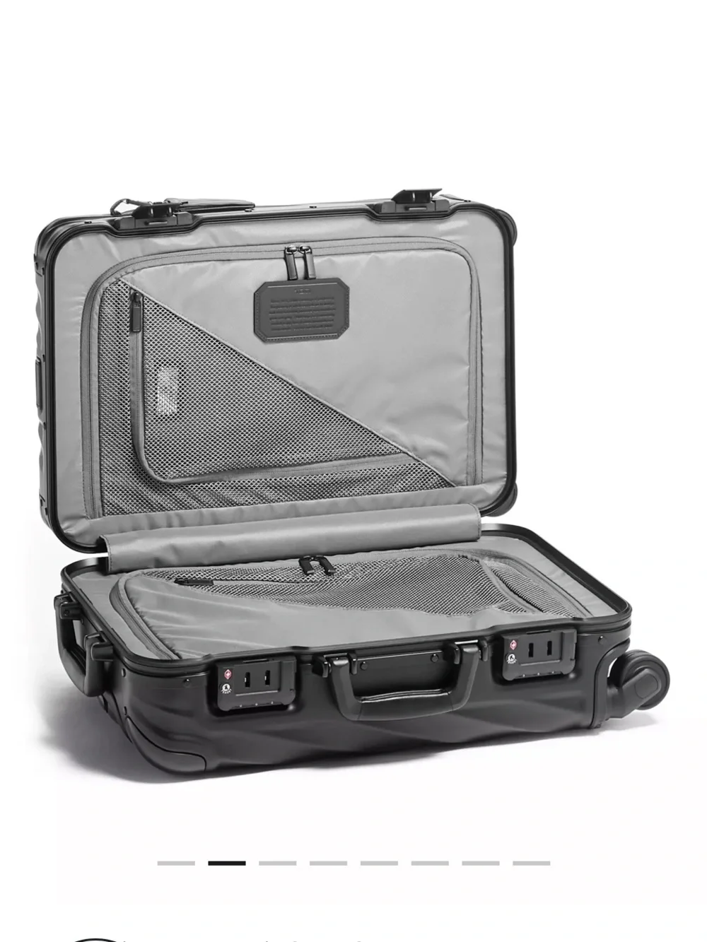 TUMI 19 Degree aluminum carry on.